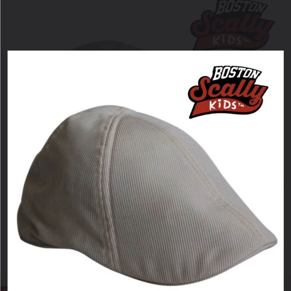 Boston Scally Kids Cream Kids Flat Cap
